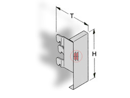 Zeige Details für Blendenträger für S-Regale Bild von Blendenträger für S-Regale