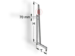 Zeige Details für Ständer für Leistenregal H210 Bild von Ständer für Leistenregal H210