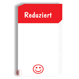 Zeige Details für Preisschilder m. Aufdruck Reduziert VE=50 Stück Bild von Preisschilder m. Aufdruck Reduziert VE=50 Stück