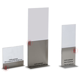 Zeige Details für Preisschildaufsteller mit Edelstahlsockel Bild von Preisschildaufsteller mit Edelstahlsockel