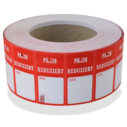 Zeige Details für Rollenetiketten Preis reduziert  (1000 Stück) Bild von Rollenetiketten Preis reduziert  (1000 Stück)
