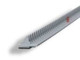 Zeige Details für Rasterprofil A030 mit Magnet Bild von Rasterprofil A030 mit Magnet