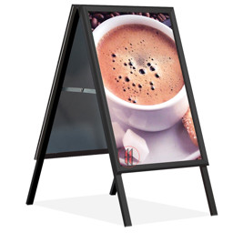 Zeige Details für Kundenstopper A1 schwarz Bild von Kundenstopper A1 schwarz