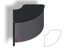 Zeige Details für Verkaufstisch / Counter VARIUS Außenbogen 90° Bild von Verkaufstisch / Counter VARIUS Außenbogen 90°