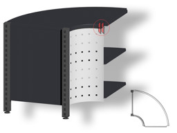 Zeige Details für Verkaufstisch / Counter VARIUS Innenbogen 90° Bild von Verkaufstisch / Counter VARIUS Innenbogen 90°