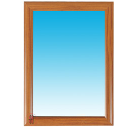 Zeige Details für Wechselrahmen Gehrung Holzoptik 25er Profil Bild von Wechselrahmen Gehrung Holzoptik 25er Profil