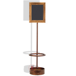 Zeige Details für Weinflaschenhalter mit Kreidetafel Bild von Weinflaschenhalter mit Kreidetafel