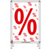 Bild von Banner für Kundenstopper A1 rote %-Zeichen