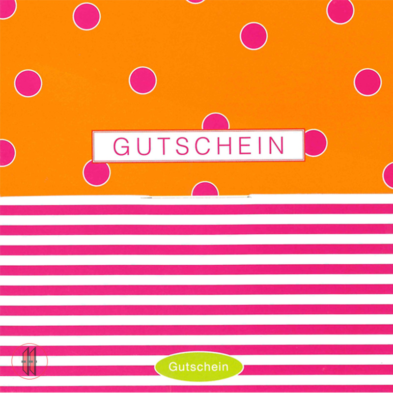 Bild von Geschenkgutscheine Streifen/Punkte  