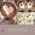 Bild von Geschenkgutscheine weiße Rosen/Holzherz