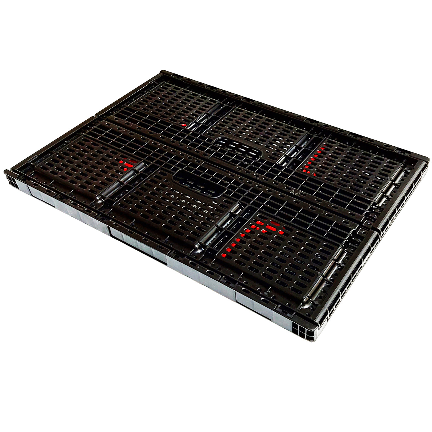 GEMÜSE-KLAPPKISTE KLAPPBOX Clever Move Box , 600 x 400 x 340 mm,  Seiten/Boden geschl. , Höhe geklappt: 70 mm Farbe: schwarz kaufen ✔️