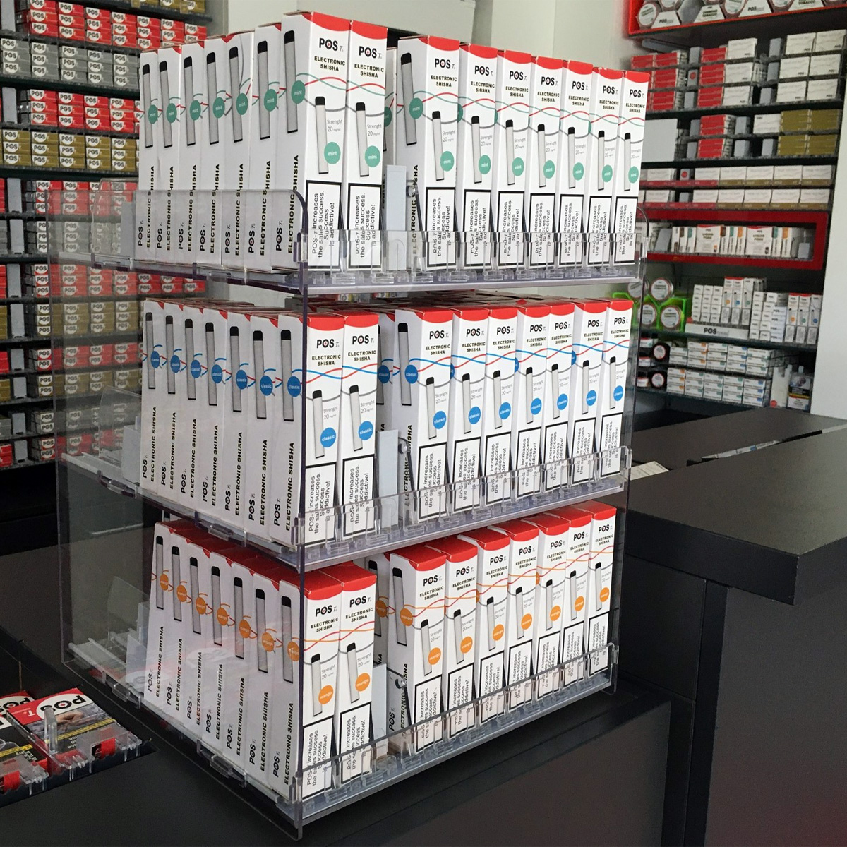 Pop-up Display für E-Shisha