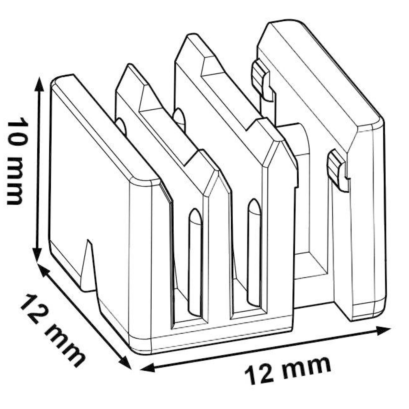 Bild von SuperVario Clip – Verbindungsclip für POS-T SuperVario Kanal, anthrazitgrau