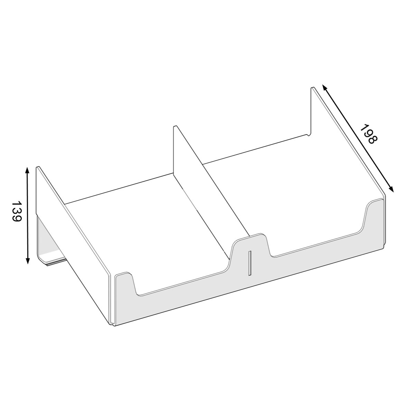 Bild von Prepack Box Doppelfacing für SB-Wurst & SB-Käse – Verkaufsdisplay mit automatischem Warenvorschub