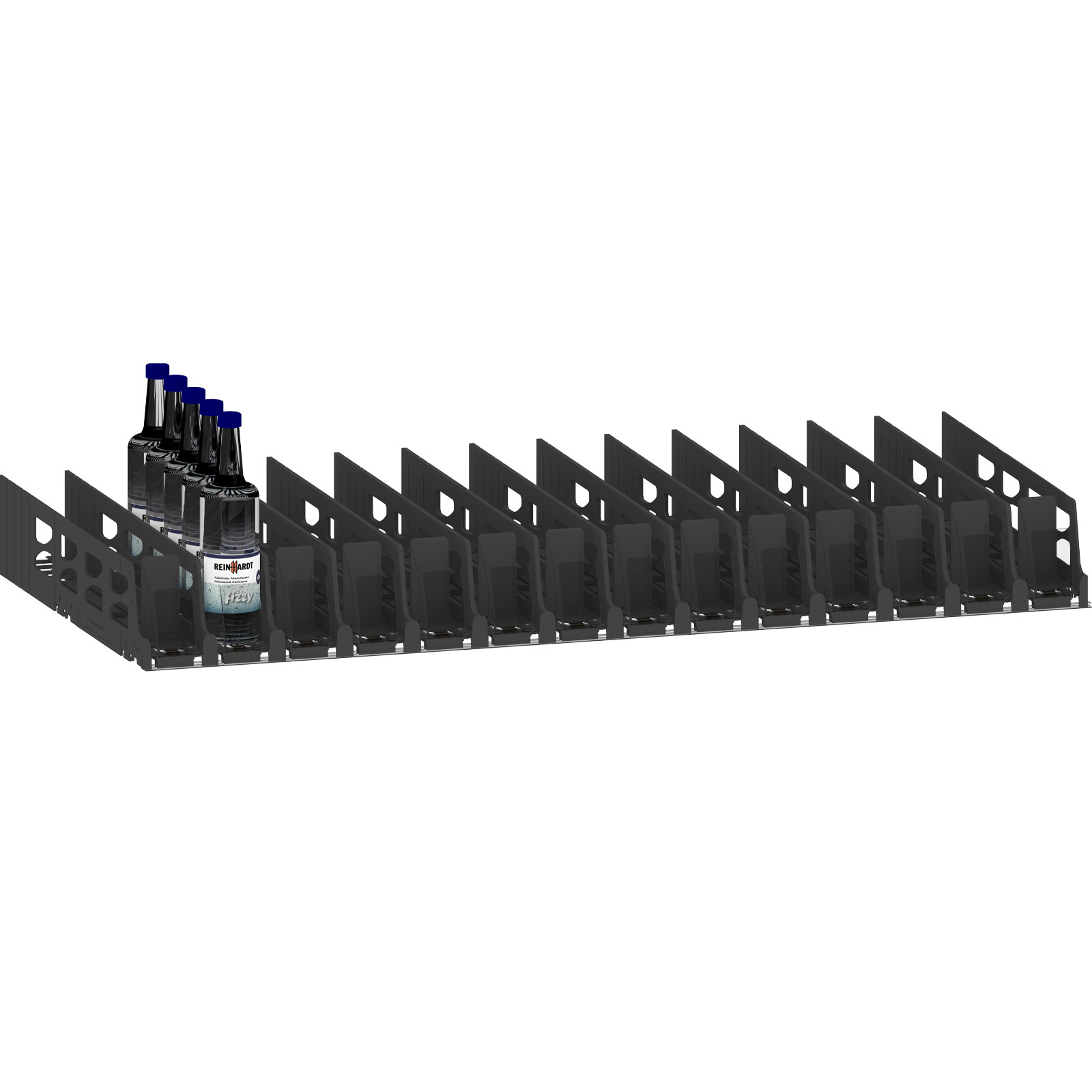 Bild von Bestückungsset POS-T SuperVario für Wasserflaschen ab 0,7 l – Komplettset mit variablen Warenvorschubkanälen