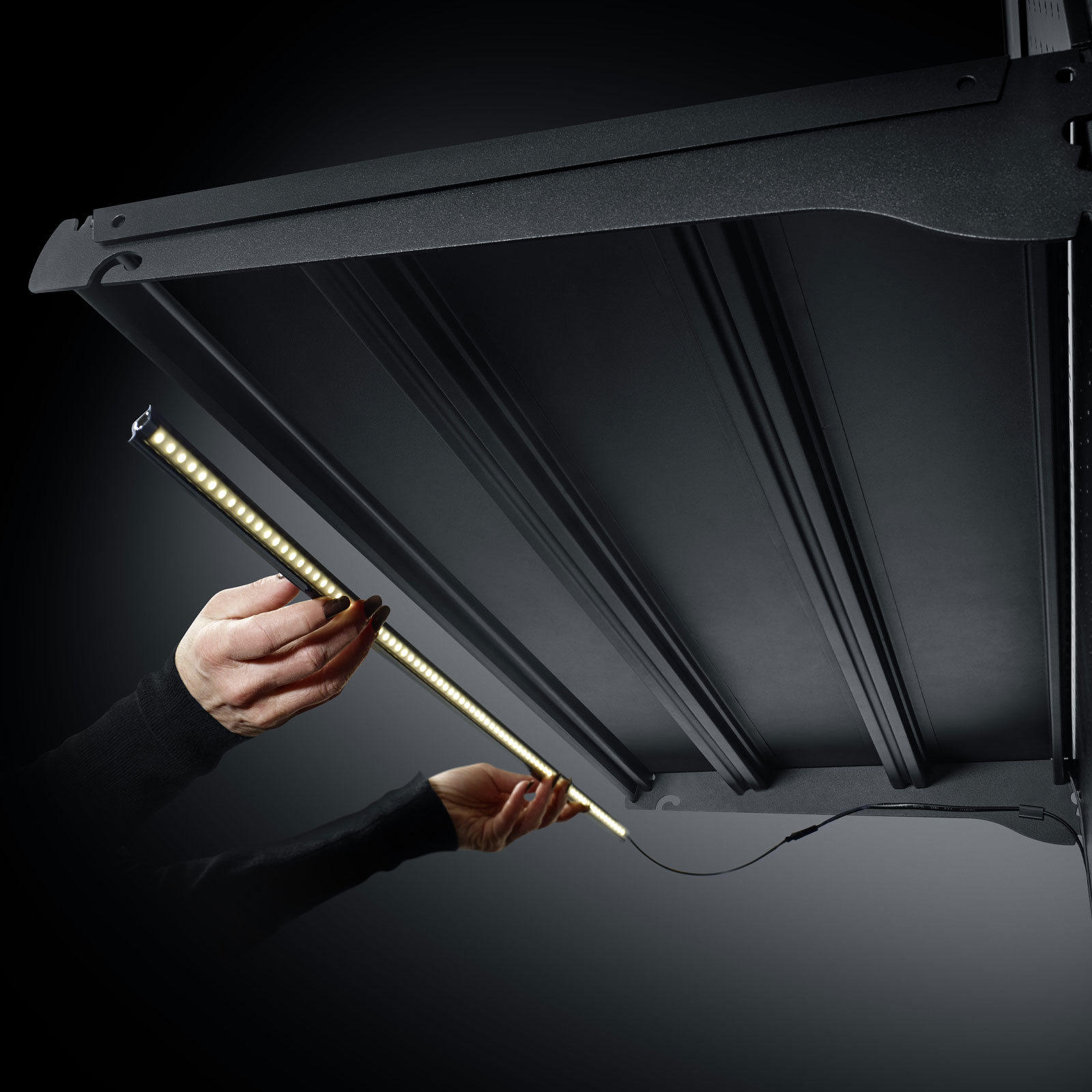 Bild von TegoLight® LED-Regalleuchte für Tegometall-Fachböden – 4000K, CRI90, Aluminiumprofil