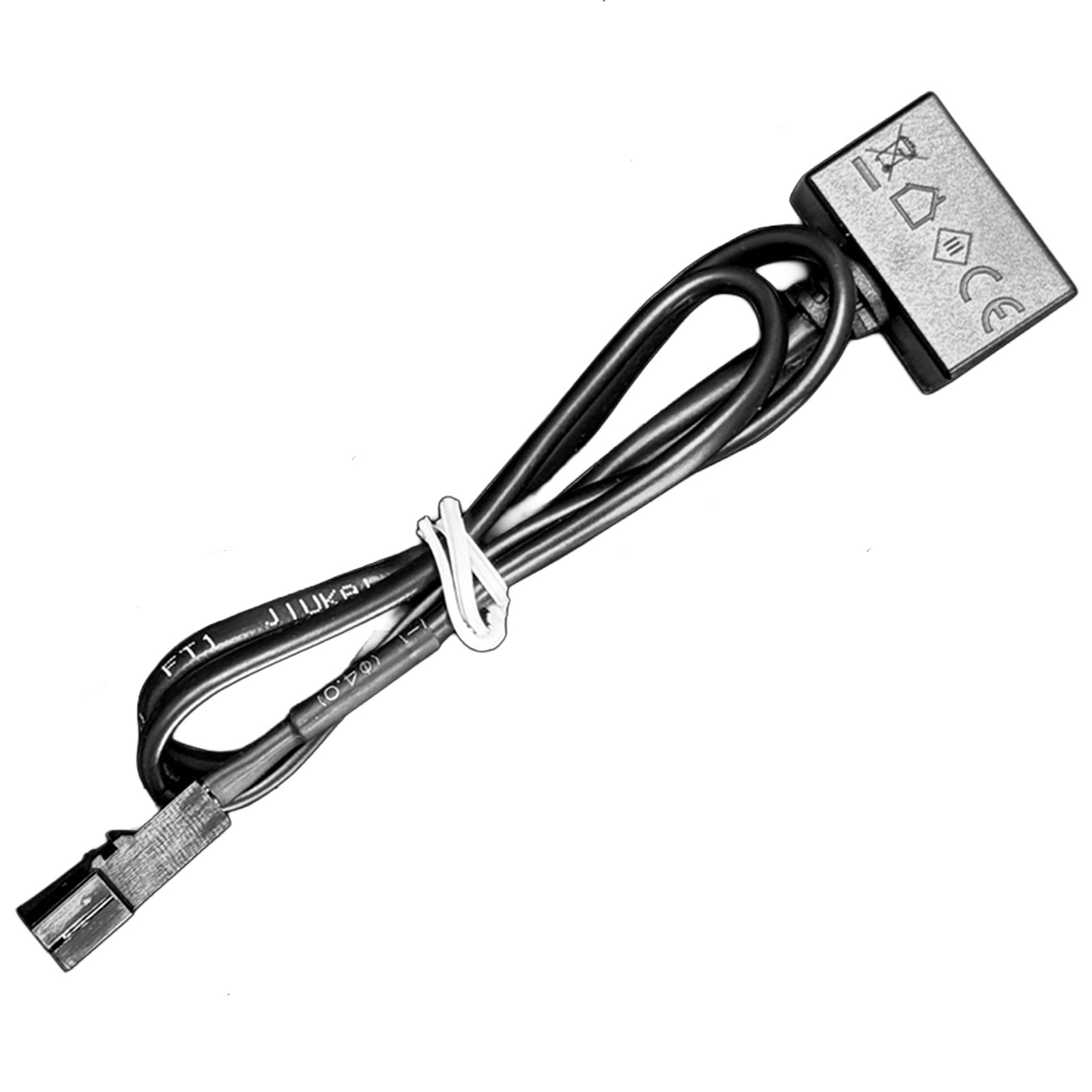 Bild von Adapterkabel 500 mm mit LED-Buchse und FLEXpower-Stecker – schwarz, 3 A