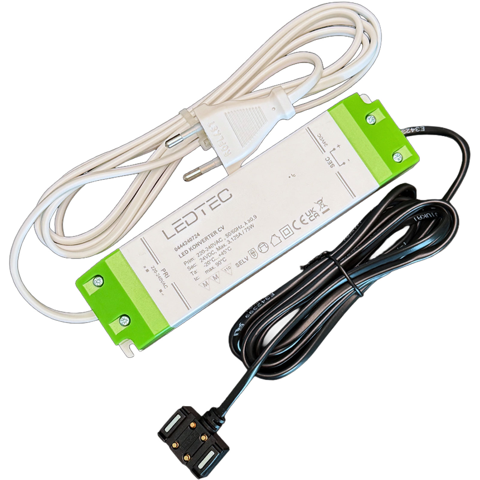 Bild von LED-Konverter 24V DC 75W für TegoLight® LED-Regalleuchten – Betriebsgerät mit FLEXpower-Stecker