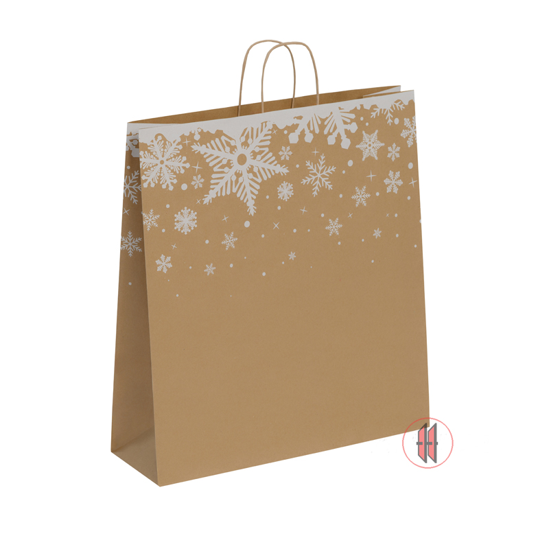 Bild von Papiertragetasche Schneeflocken
