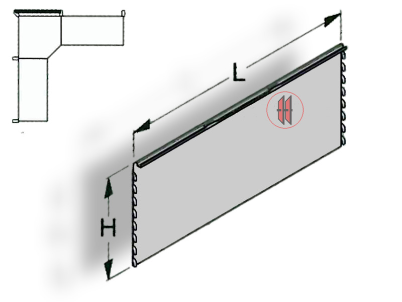 Rückwand Innenecke 90° Glatt zur Außenverkleidung Tegometall. Reinhardt