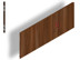 Bild von Holzrückwand mit Falz und Beschlägen AM100cm