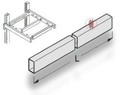 Zeige Details für Traverse 60x30 zu Kragarm Bild von Traverse 60x30 zu Kragarm