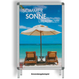 Bild von Banner für Kundenstopper A1 Sommer Sonne Urlaubszeit